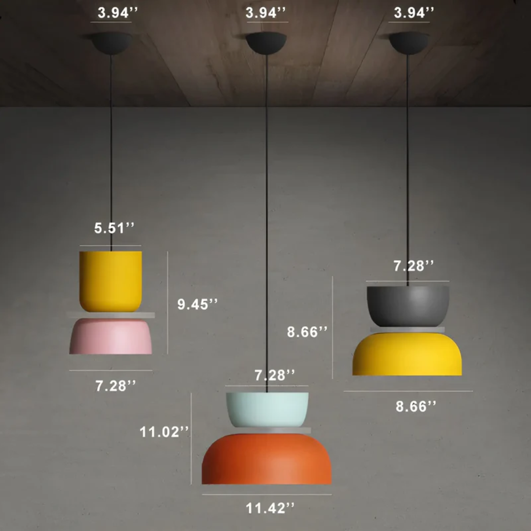 Maliben | Colorful And Trendy Macaron Led Pendant Lamp - Vividglow