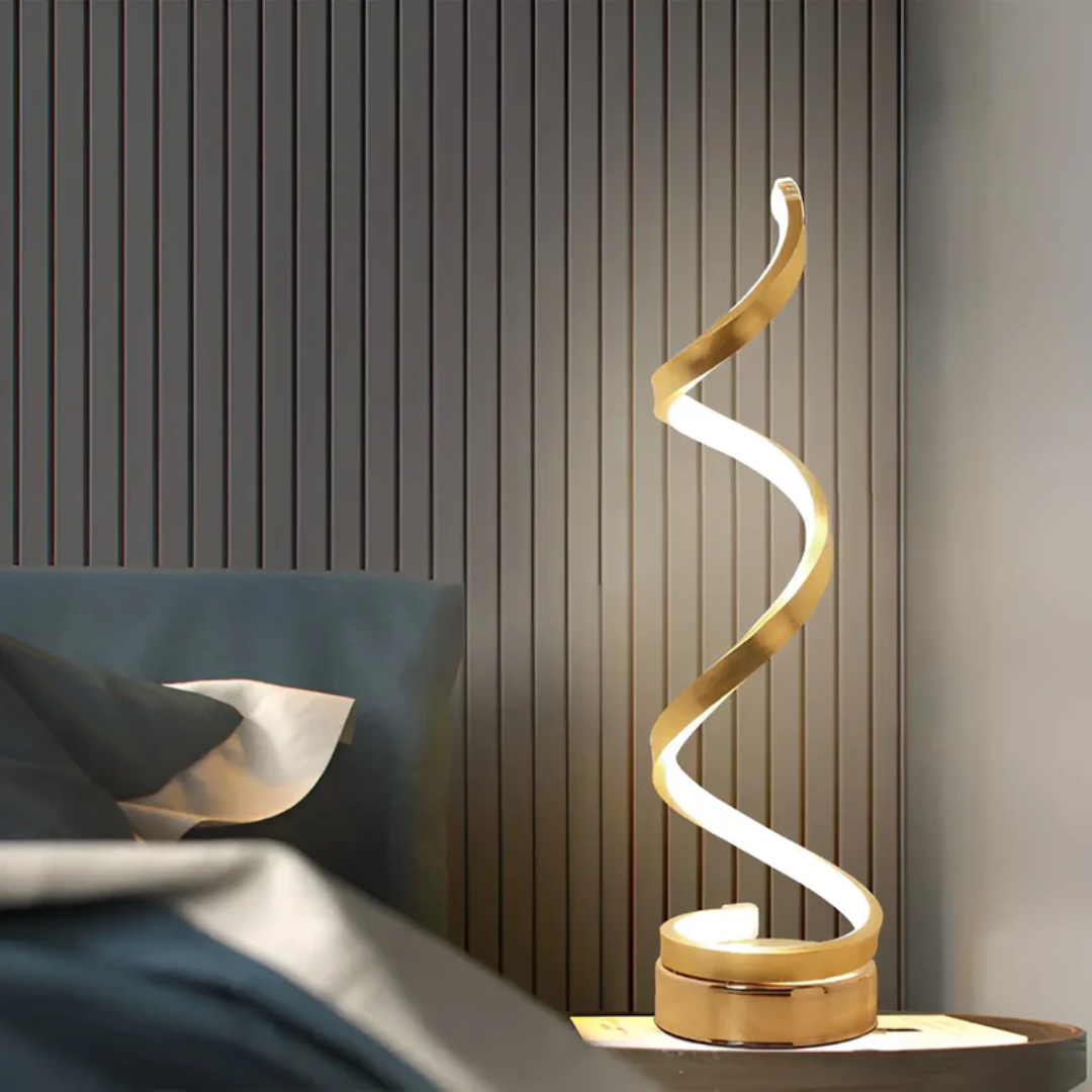 Maliben | Dimmable Modern Spiral Table Lamp - Lumaspiral
