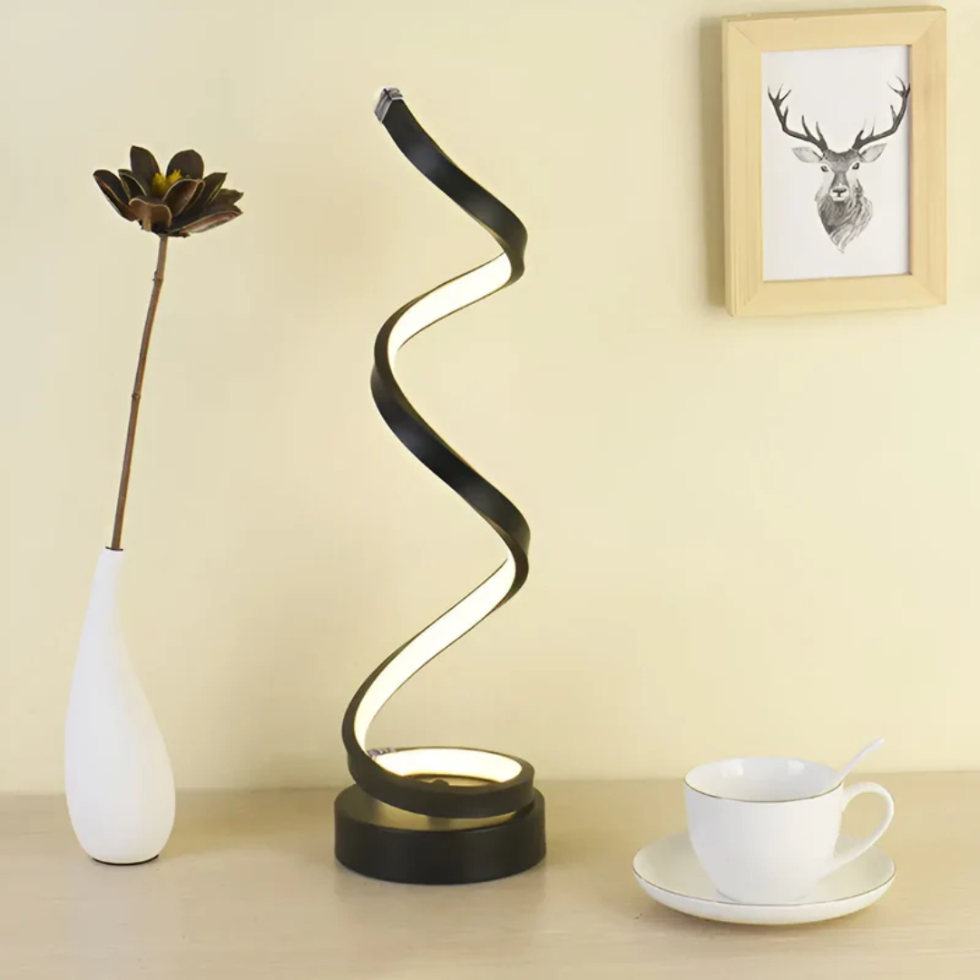Maliben | Dimmable Modern Spiral Table Lamp - Lumaspiral