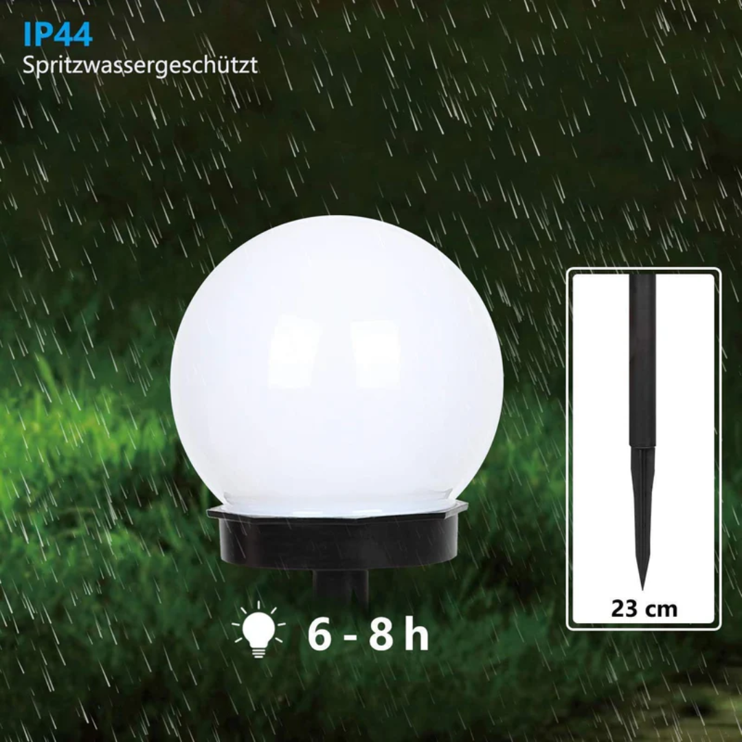 Maliben | 3 Pieces Waterproof Led Solar Ball Garden Lighting - Sunluxe Orbs
