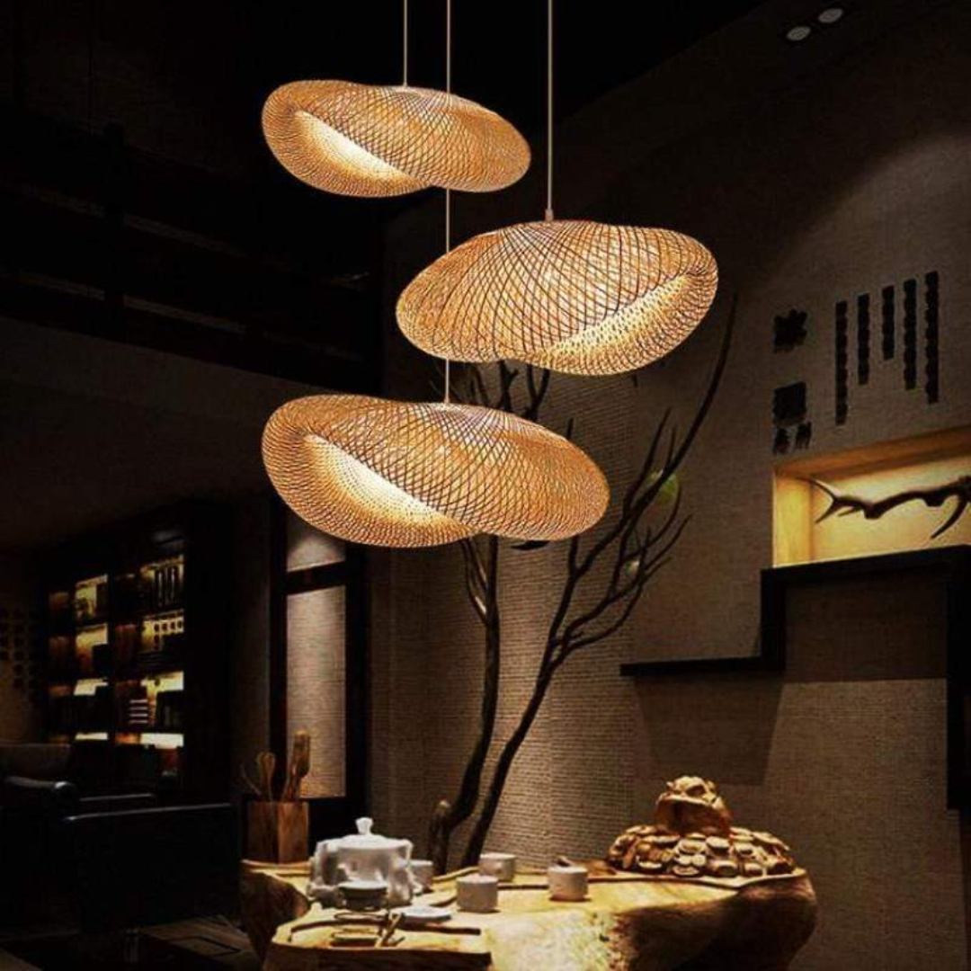 Maliben | Design Led Pendant Lamp Bamboo Balls - Ecosphere