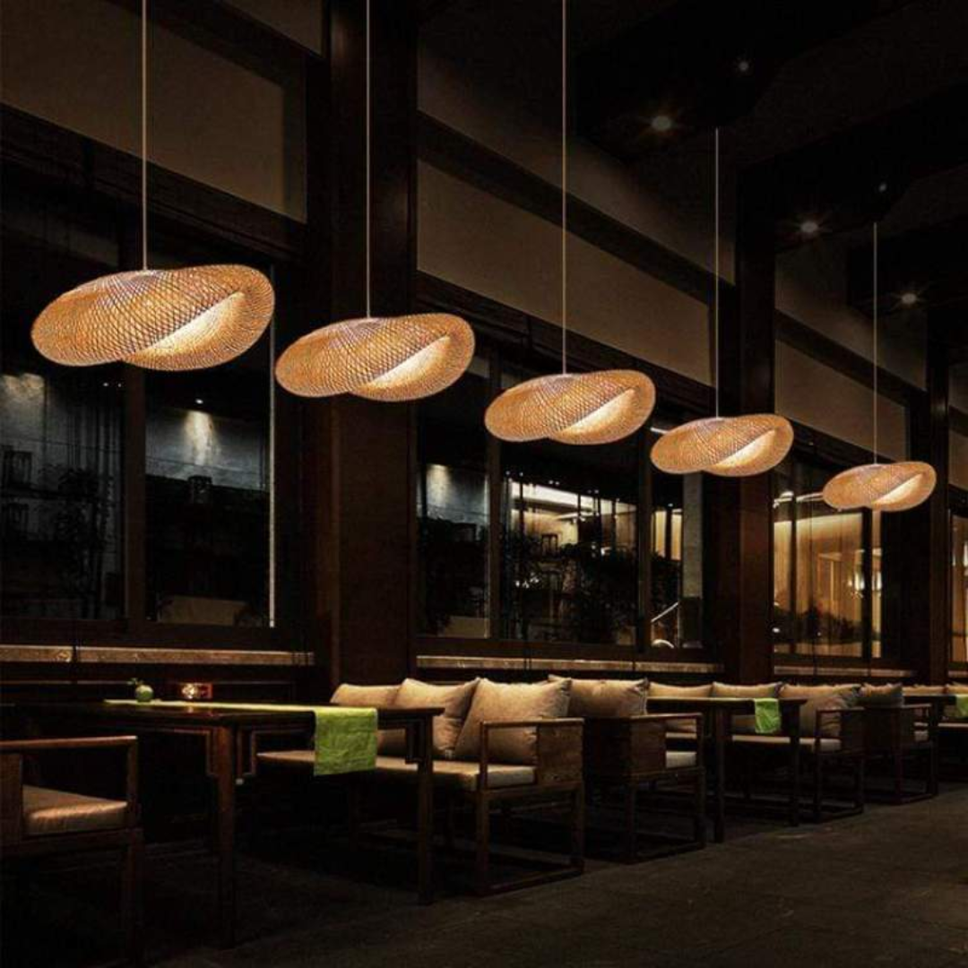 Maliben | Design Led Pendant Lamp Bamboo Balls - Ecosphere