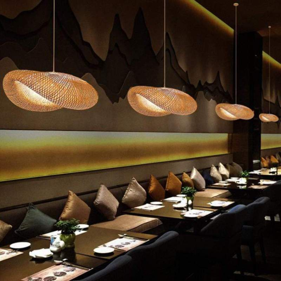 Maliben | Design Led Pendant Lamp Bamboo Balls - Ecosphere