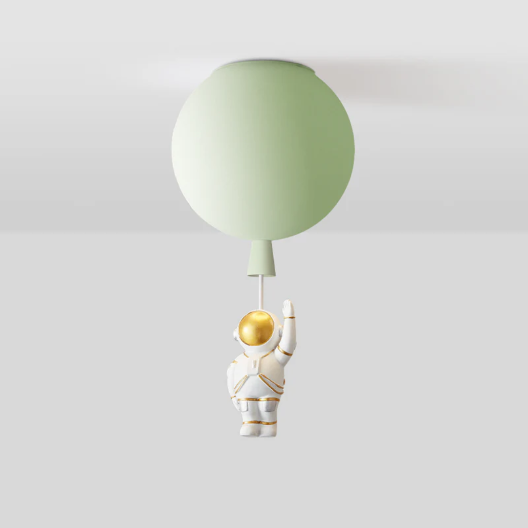 Maliben | Trendy Moon/Astronaut Kids Room Led Ceiling Lamp - Cosmoglow