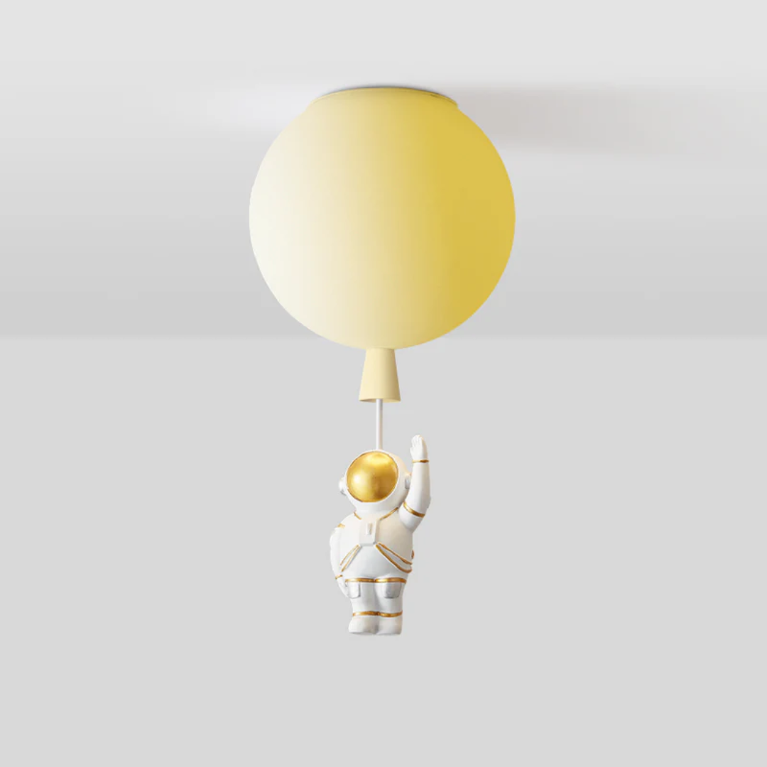 Maliben | Trendy Moon/Astronaut Kids Room Led Ceiling Lamp - Cosmoglow
