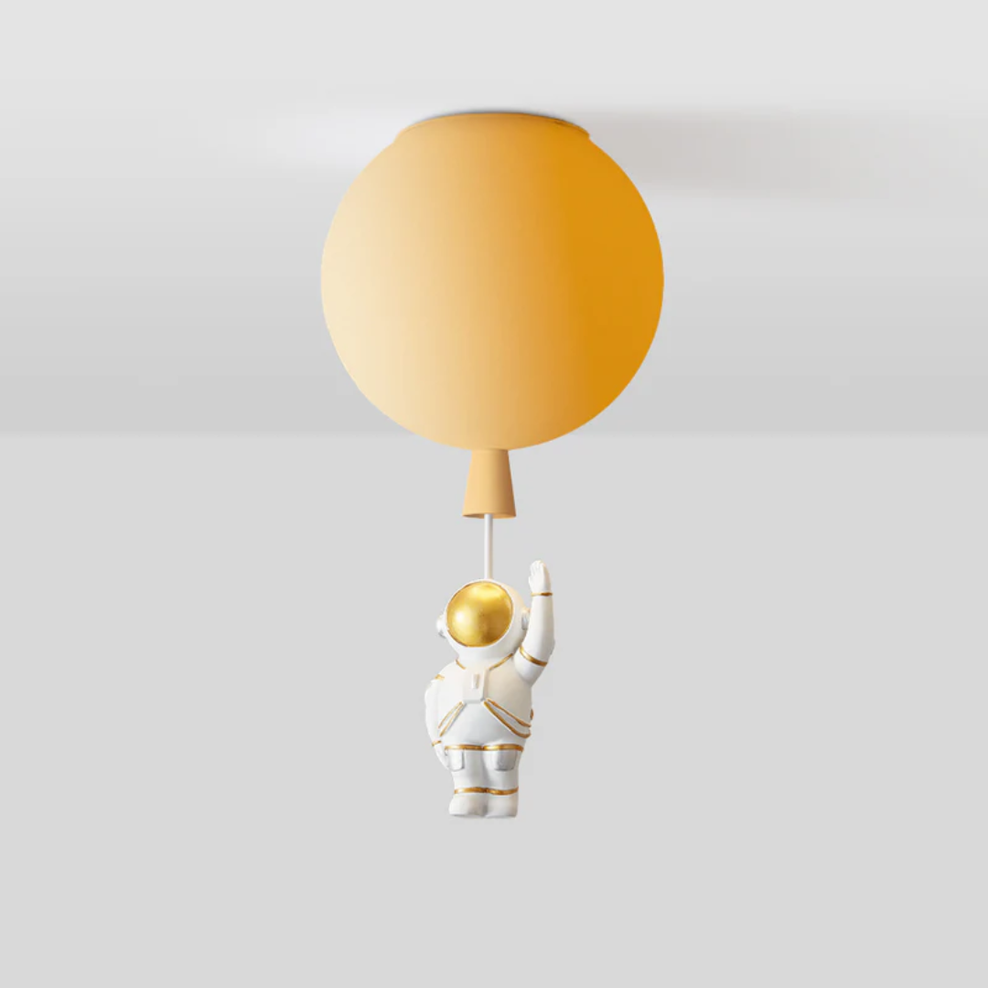 Maliben | Trendy Moon/Astronaut Kids Room Led Ceiling Lamp - Cosmoglow