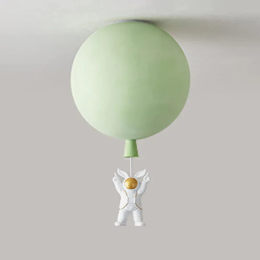 Maliben | Trendy Moon/Astronaut Kids Room Led Ceiling Lamp - Cosmoglow
