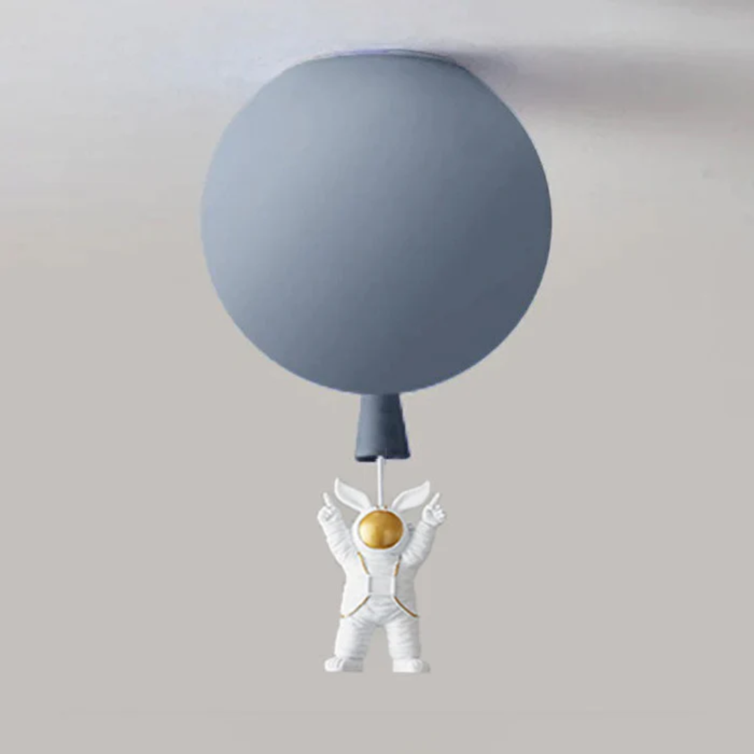 Maliben | Trendy Moon/Astronaut Kids Room Led Ceiling Lamp - Cosmoglow