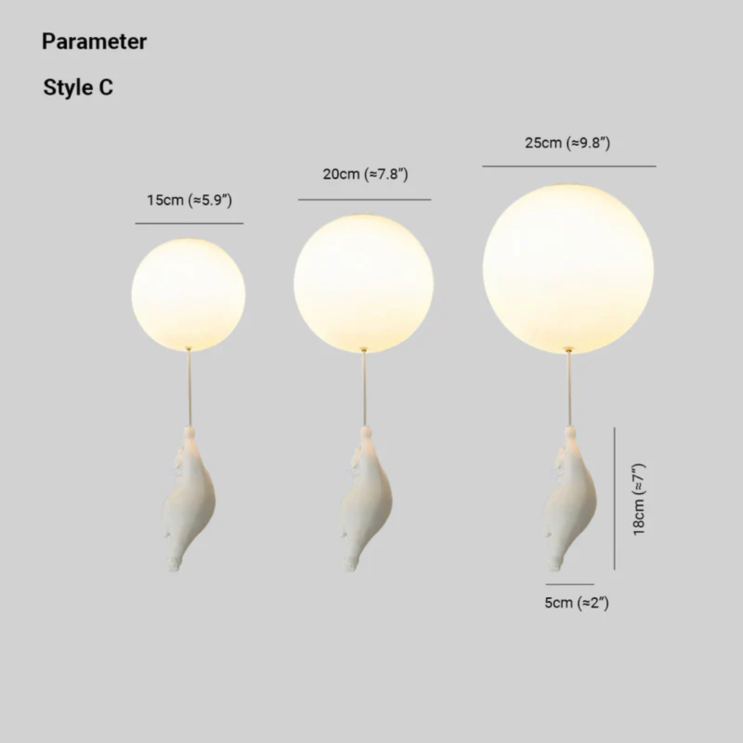 Maliben | Fateh Ceiling Lamps Pendant Lamps Bear Balloon