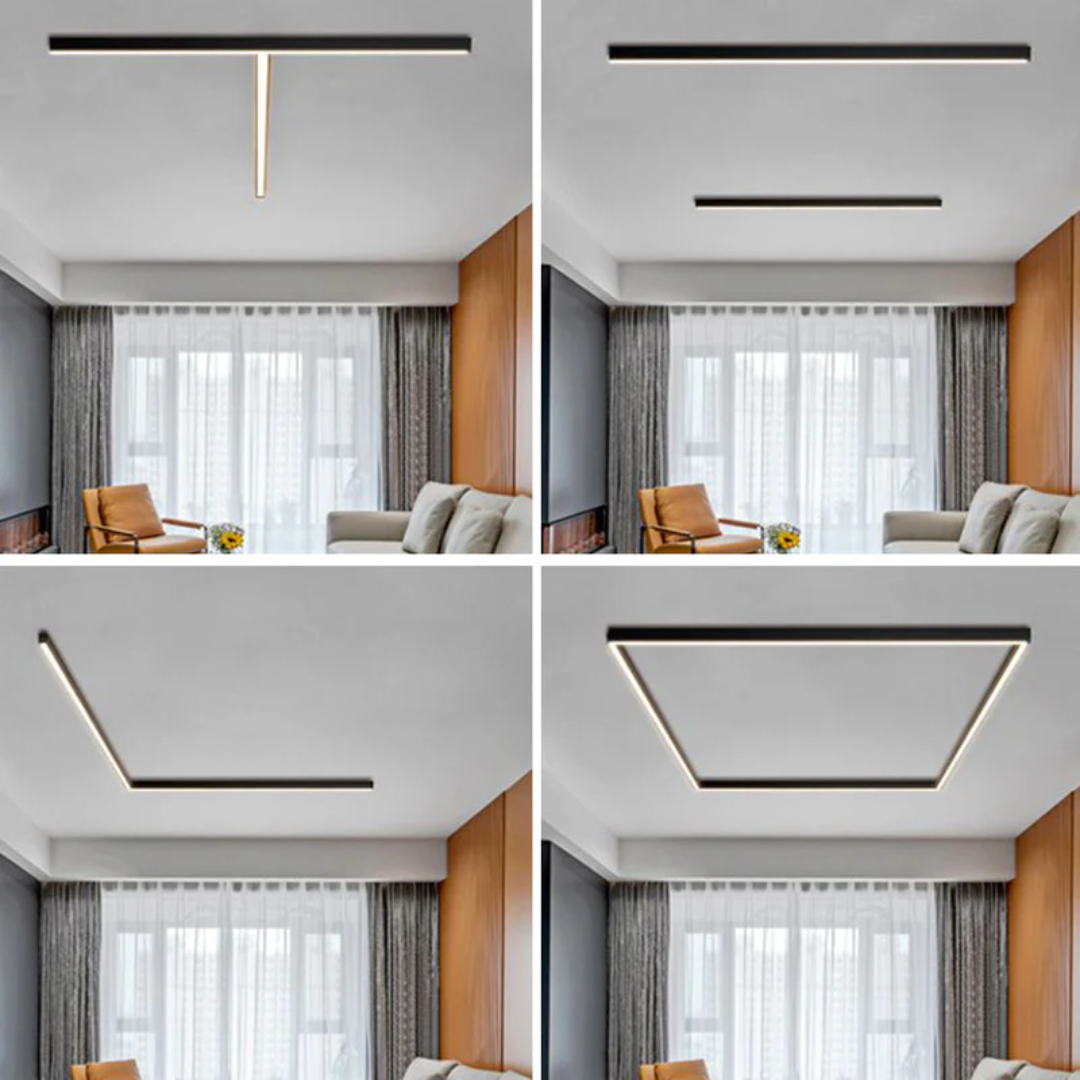 Maliben | Industrial Linear Led Ceiling Lamp - Stratum