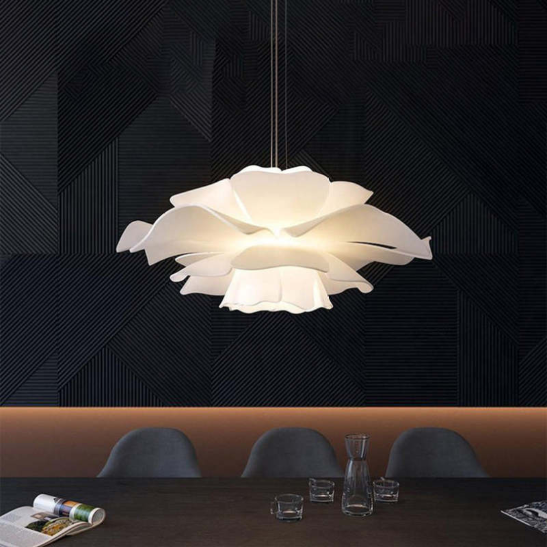 Maliben | Design Pendant Lamp Flower White Metal - Sophia
