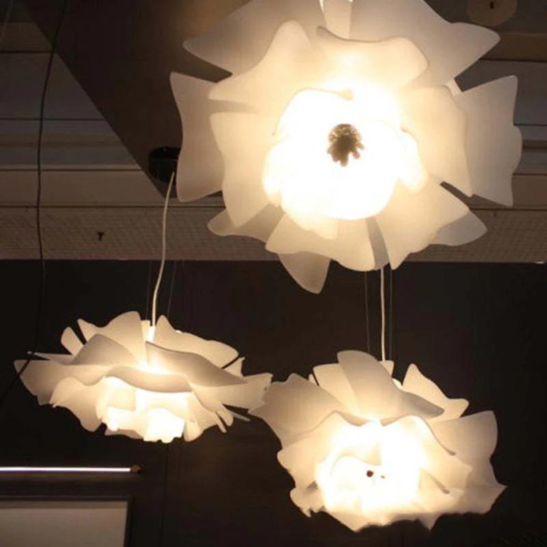 Maliben | Design Pendant Lamp Flower White Metal - Sophia