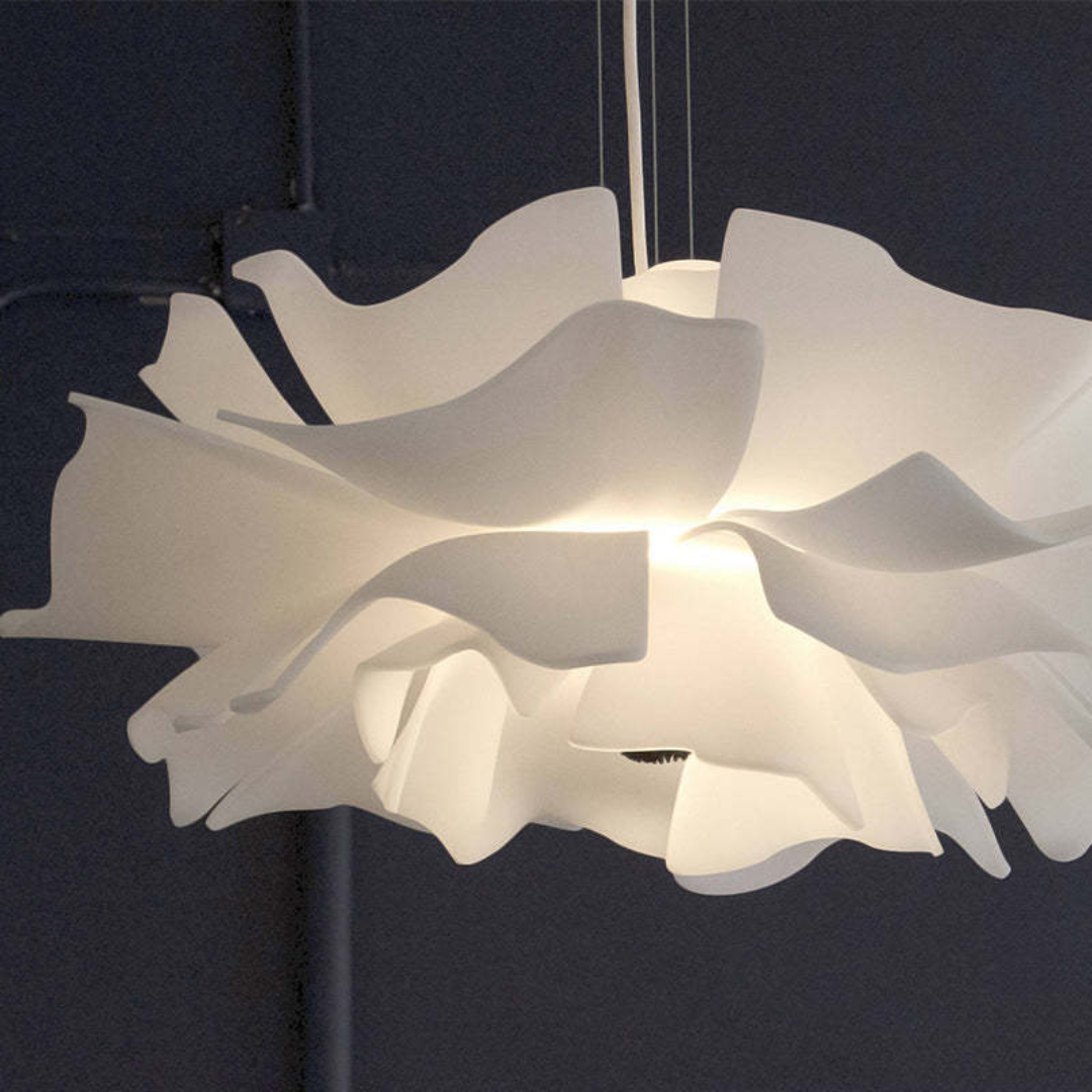 Maliben | Design Pendant Lamp Flower White Metal - Sophia