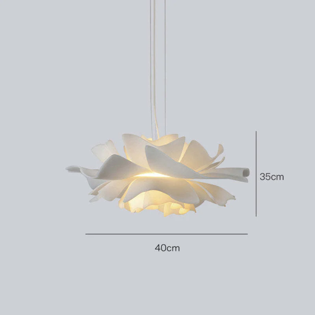 Maliben | Design Pendant Lamp Flower White Metal - Sophia