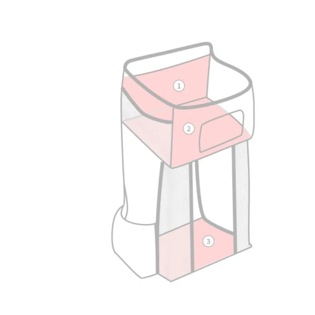 Maliben | Diaper Organizer For Crib – Hanging Changing Table Organizer