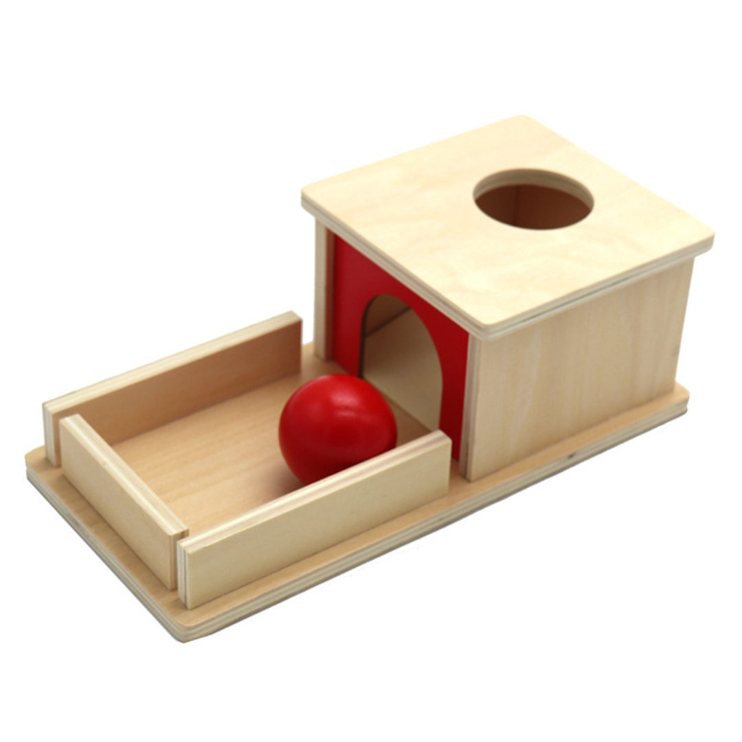 Maliben | Montessori Wooden Box With Ball For Toddlers