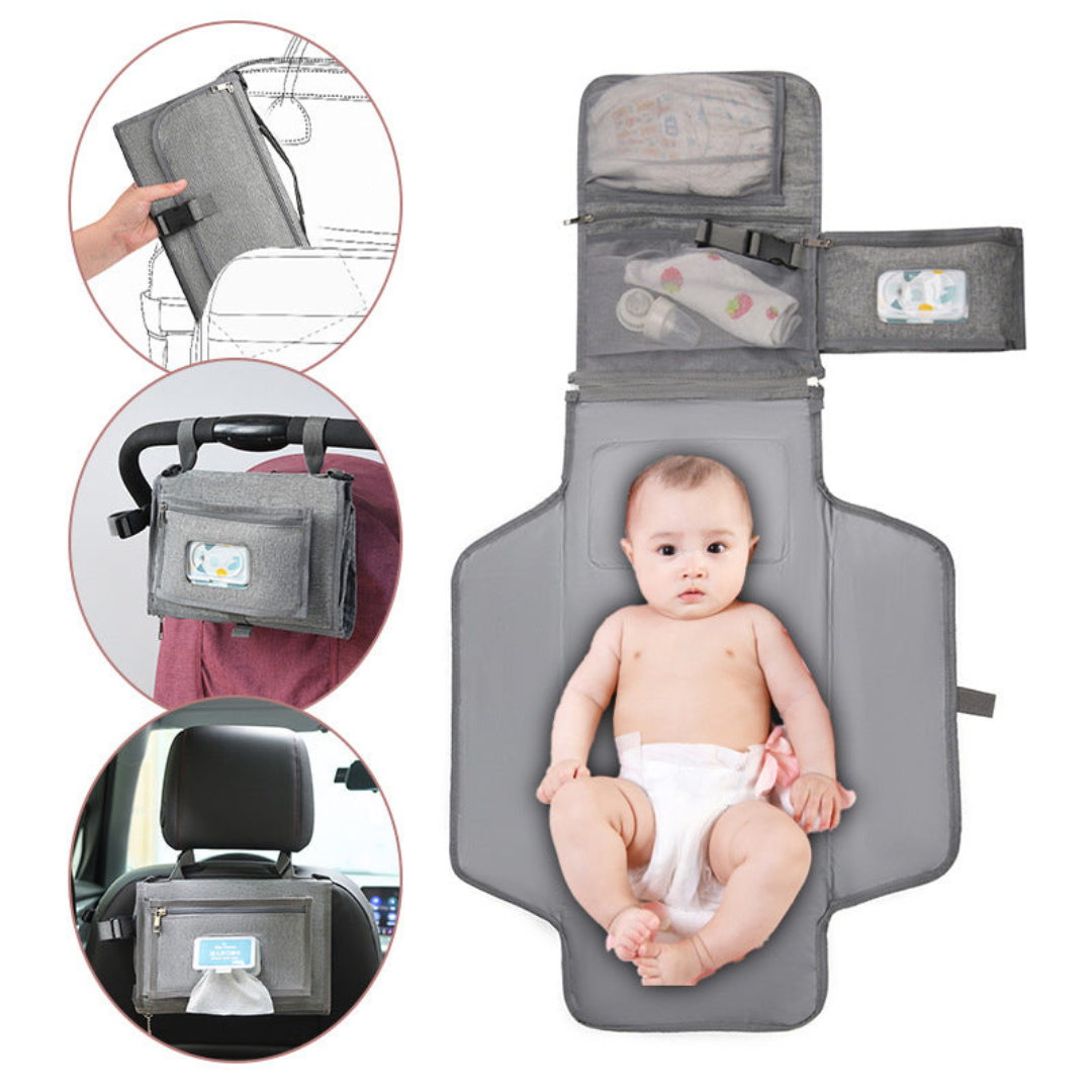 Maliben | Compact Changing Mat With Pockets For On-The-Go