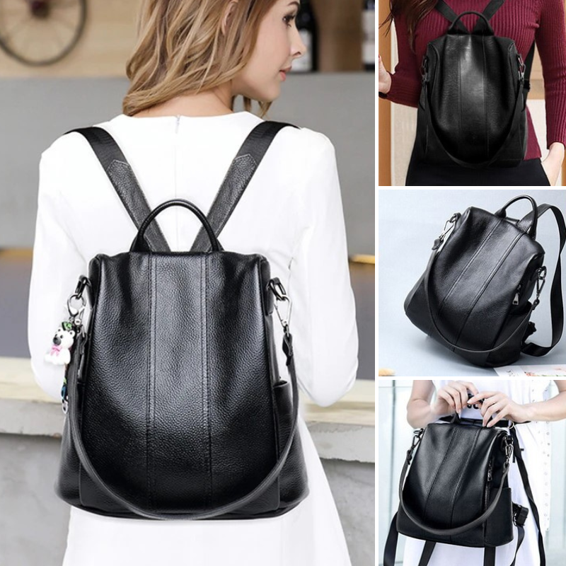 Maliben Theft-resistant leather backpack
