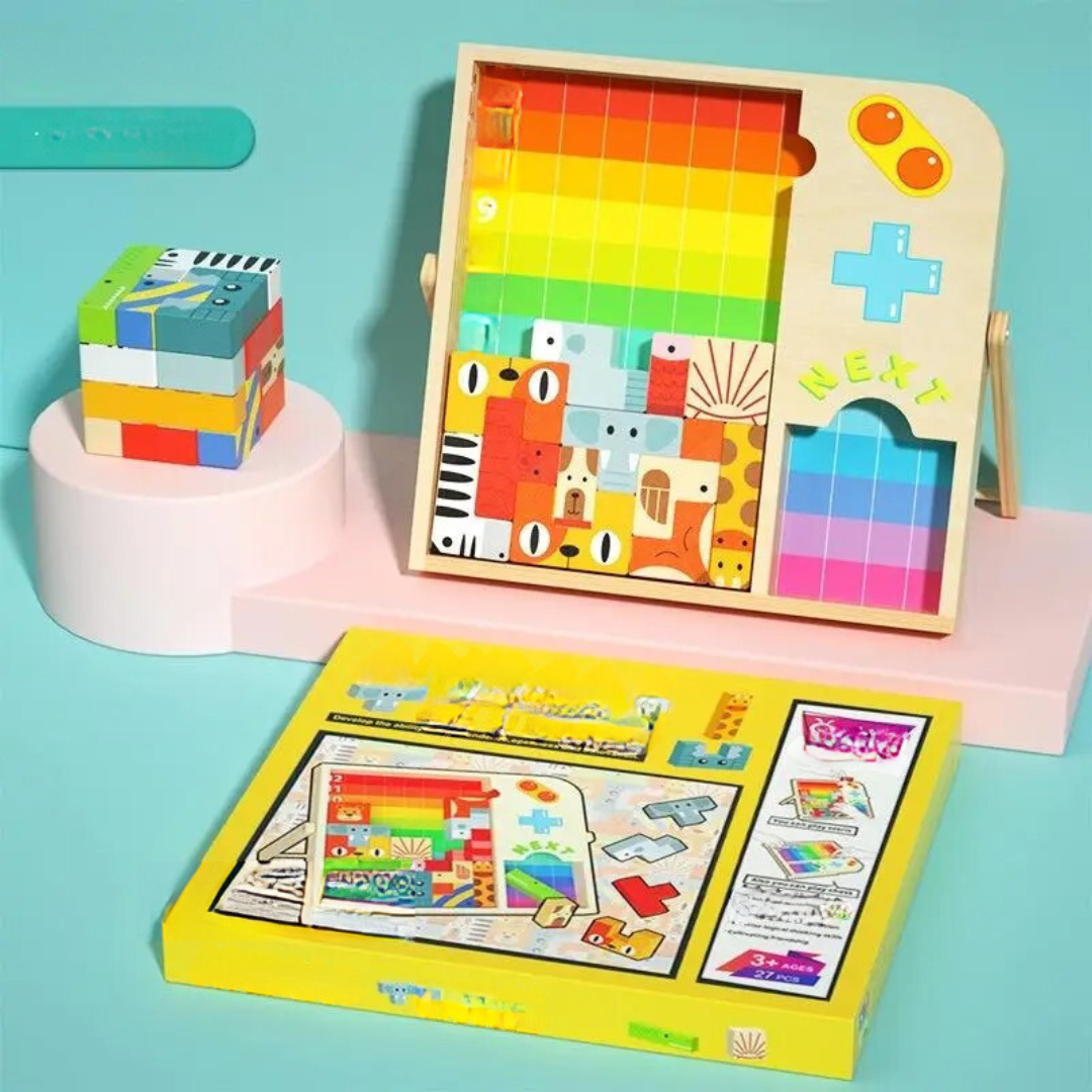 Maliben | Wooden Tetris Puzzle Game