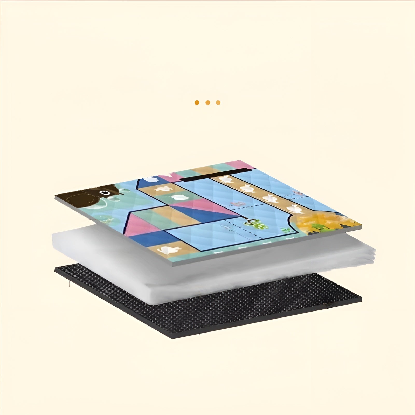 Maliben | Foldable Baby Playmat Wanderlino | Padded & Water-Resistant | For Outdoor & Home | Incl. Carry Bag