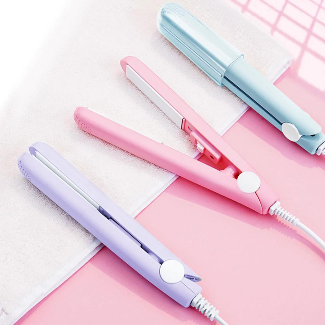 Maliben MiniCurler Ceramic Mini Curling Iron & Straightener