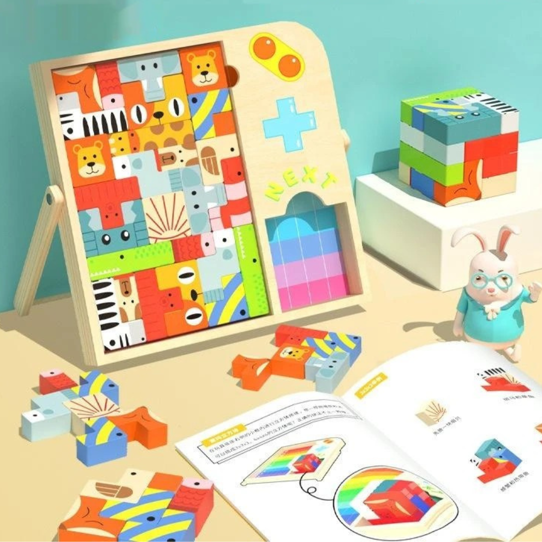 Maliben | Wooden Tetris Puzzle Game