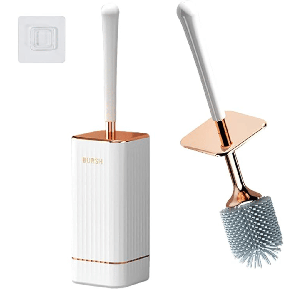 Maliben | Elegant Flexi Toilet Brush With Quick-Drying Wall Holder