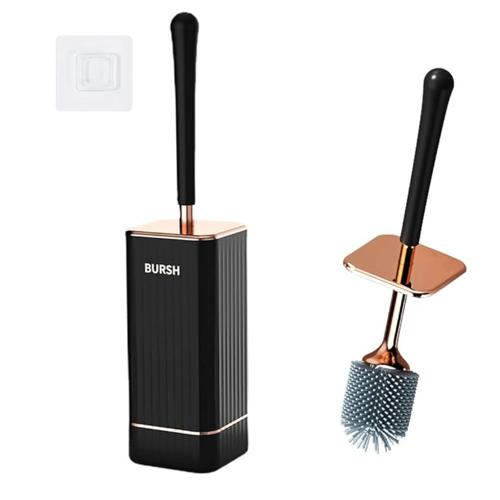 Maliben | Elegant Flexi Toilet Brush With Quick-Drying Wall Holder
