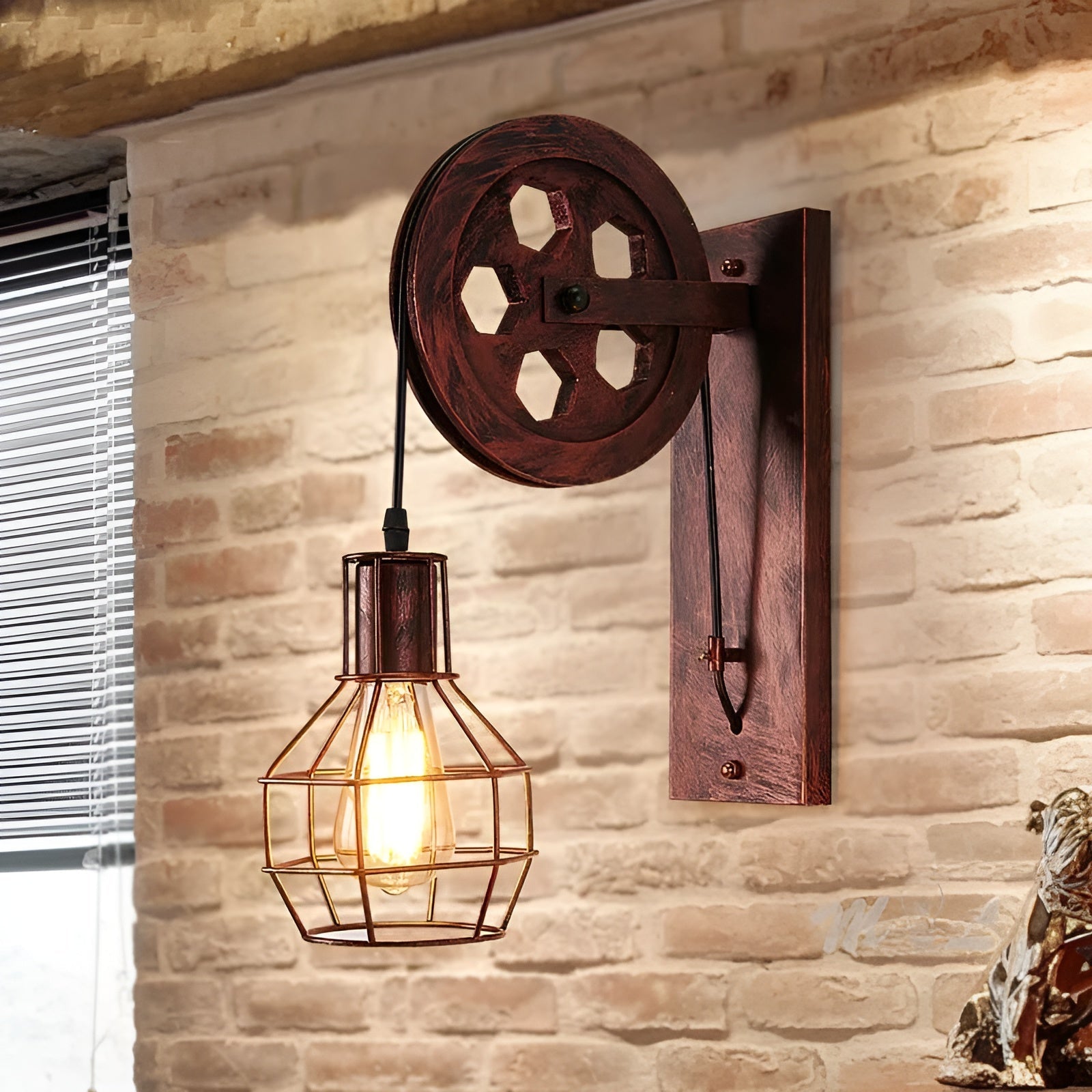 Maliben | Luxe Vintage Led Wall Lamp – Industrial Style Lighting By Shineglow