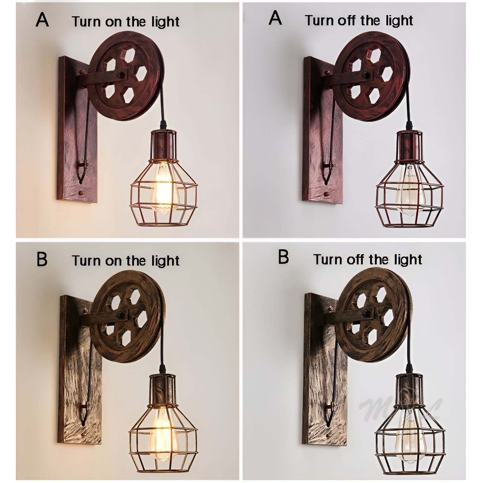 Maliben | Luxe Vintage Led Wall Lamp – Industrial Style Lighting By Shineglow