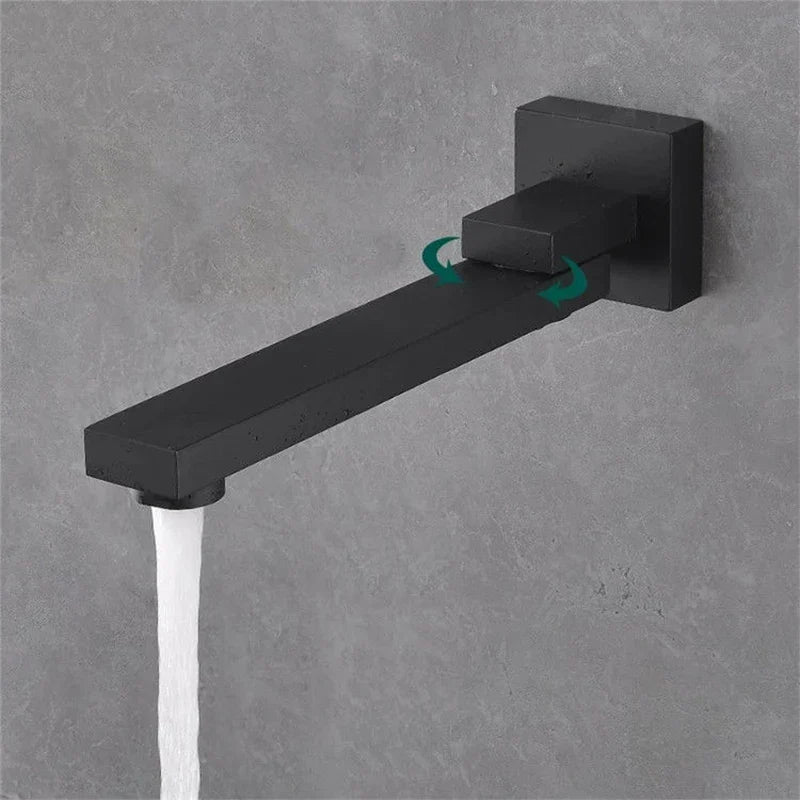 Wall-Mounted Foldable Faucet – High-Quality Stainless Steel Tap with Modern Design — Maliben bathroom