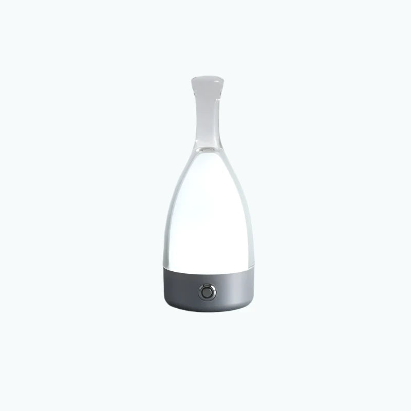 Maliben | Stylish Wine Bottle Table Lamp - Rechargeable With Dimmable Light