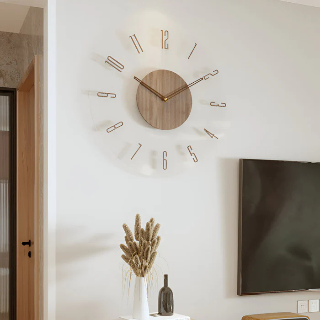 Maliben | Wood Modern Silent Wall Clock