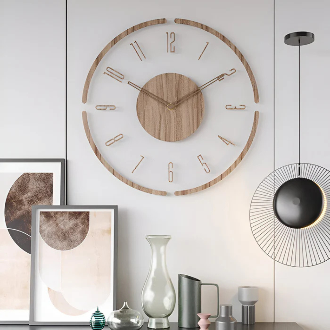Maliben | Wood Modern Silent Wall Clock