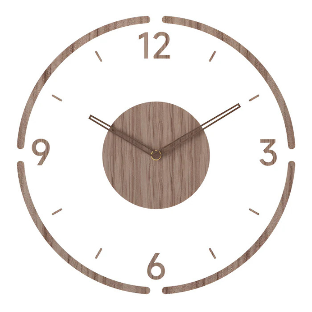 Maliben | Wood Modern Silent Wall Clock