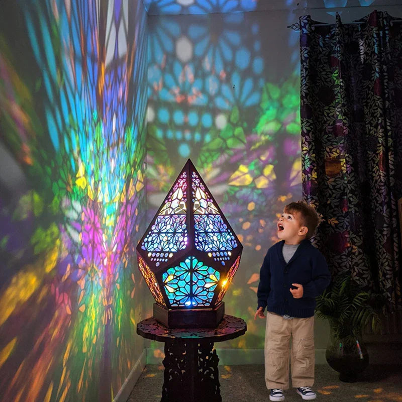 Maliben | Prismaglow Holographic Led Projector Lamp - Colorful Ambient Lighting