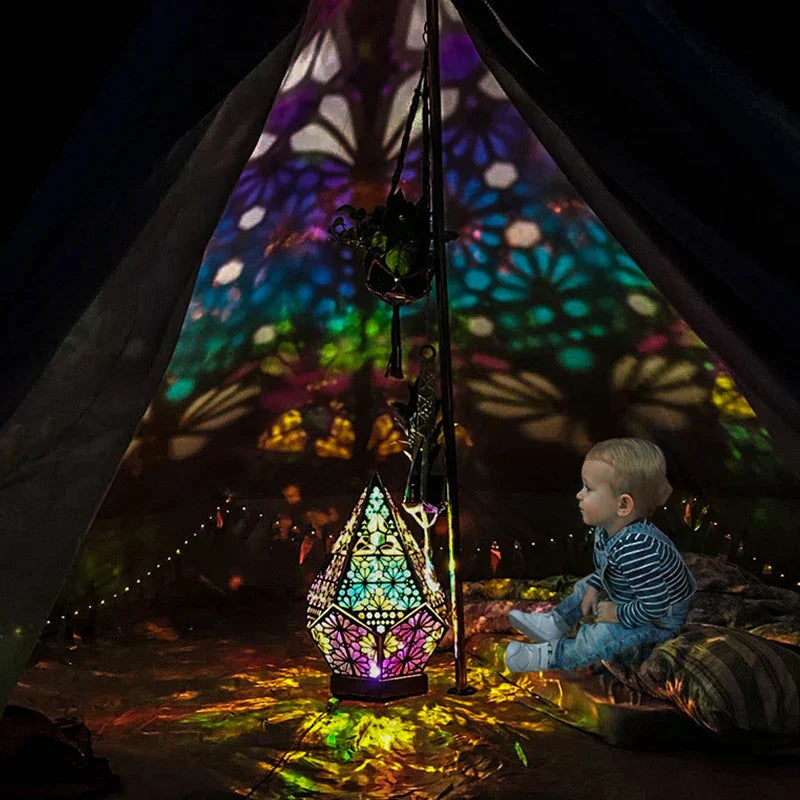 Maliben | Prismaglow Holographic Led Projector Lamp - Colorful Ambient Lighting