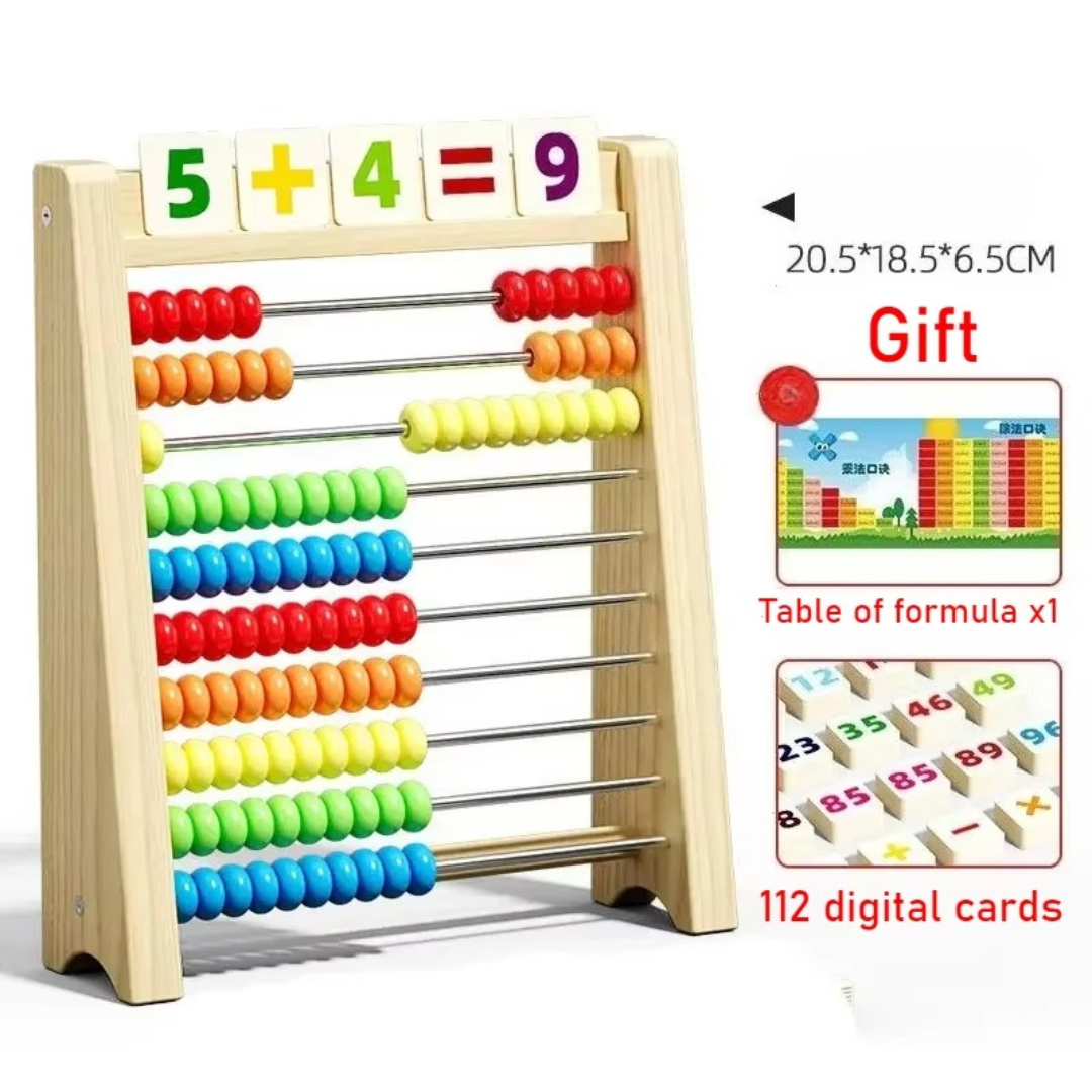 Maliben | Wooden Abacus Counting Frame – Educational Toy For Learning To Count And Calculate