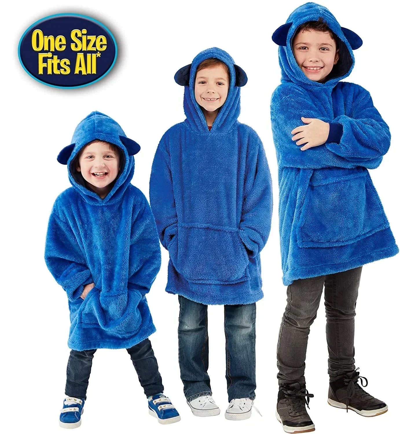 Maliben | Snugglepals | Cozy ComFort - 2-In-1 Kids Animal Hoodie Cushion Toy for Winter