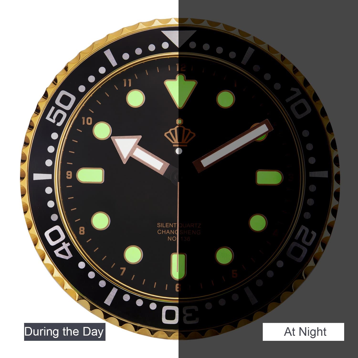 Maliben | Silent Glowing Wall Clock