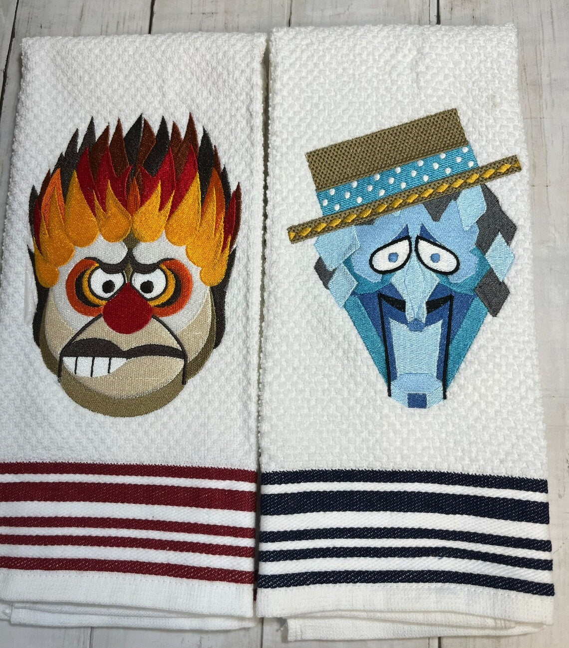 Maliben | Heat Miser Snow Miser Christmas Towel