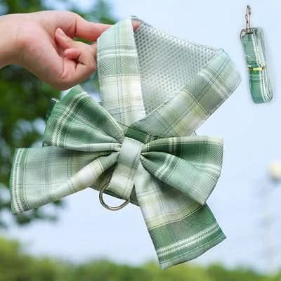 Maliben | Adjustable Dog Harness with Elegant Bow for Stylish Walks