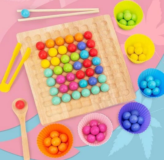 Maliben | Wooden Board Bead Game