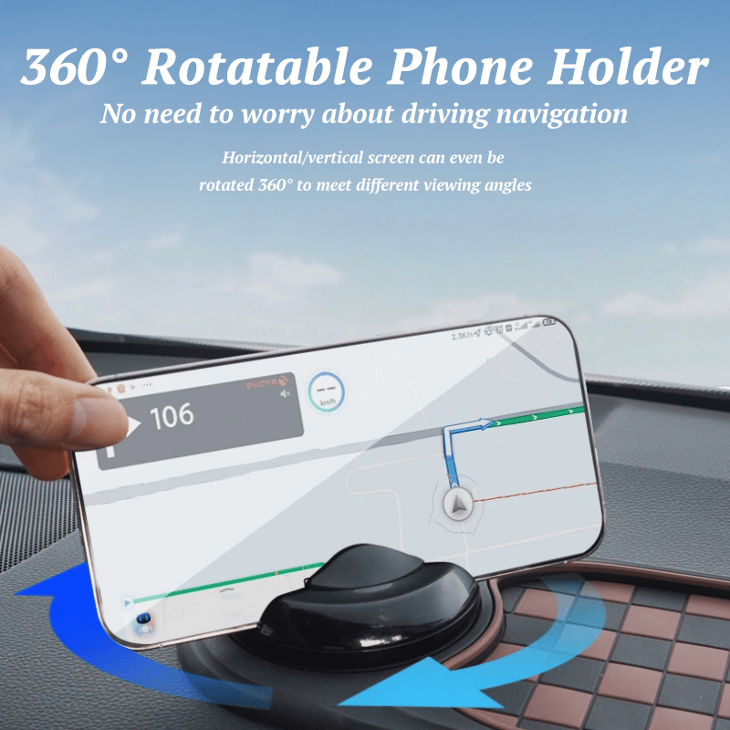 Maliben | Woyuosn Multifunction Car Mat With Phone Holder Hidden Number Plate