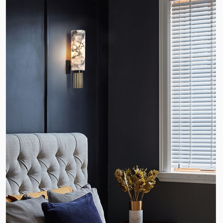 Maliben | Stylish Marble Wall Lamp - For Luxury And Atmospheric Interior