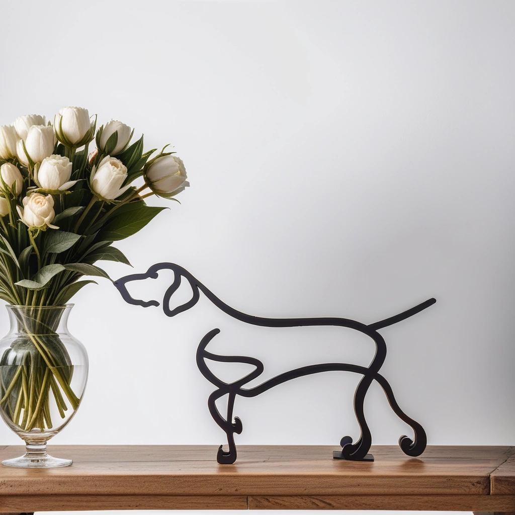 Maliben | Artipaws Abstract Dog Sculpture | Modern Design | High-Quality Art Figure | For Shelf & Table