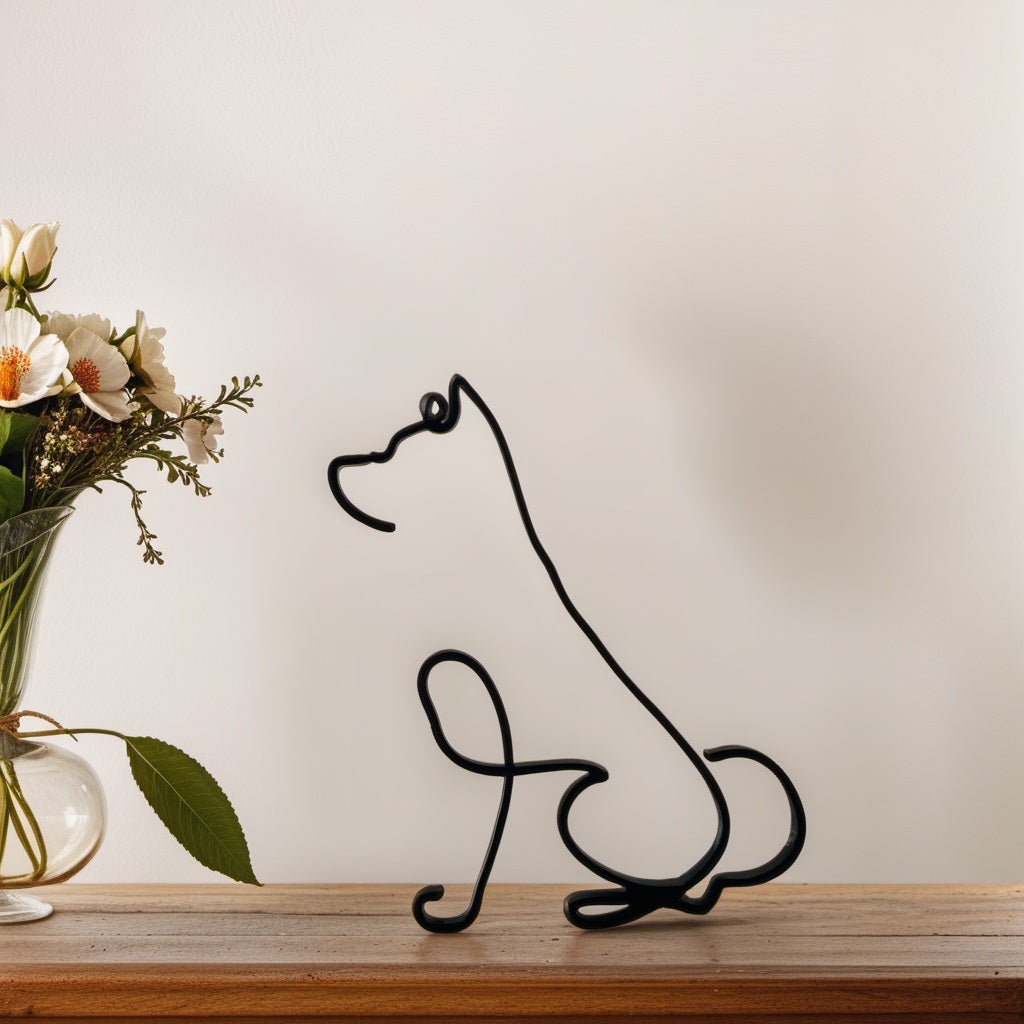 Maliben | Artipaws Abstract Dog Sculpture | Modern Design | High-Quality Art Figure | For Shelf & Table