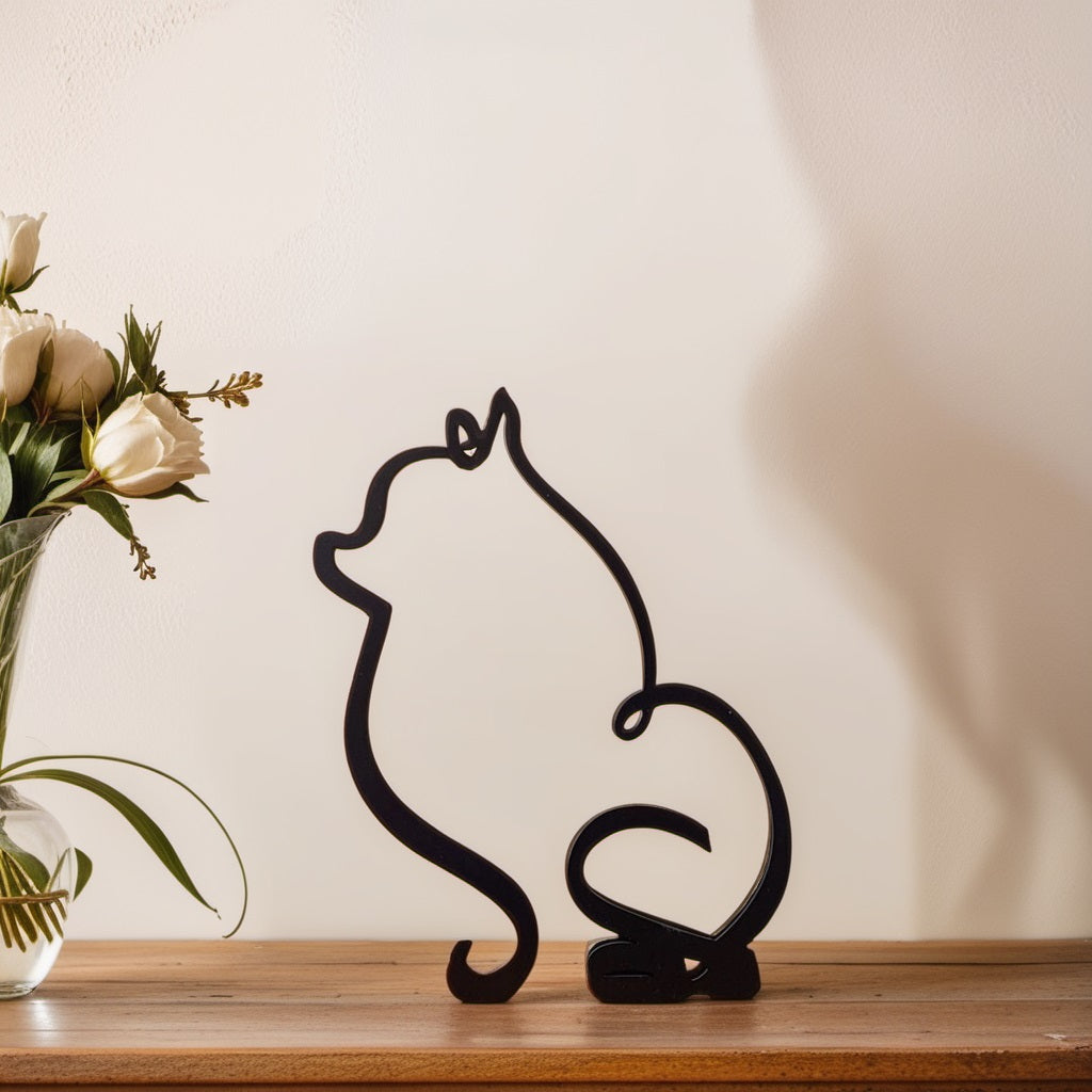 Maliben | Artipaws Abstract Dog Sculpture | Modern Design | High-Quality Art Figure | For Shelf & Table