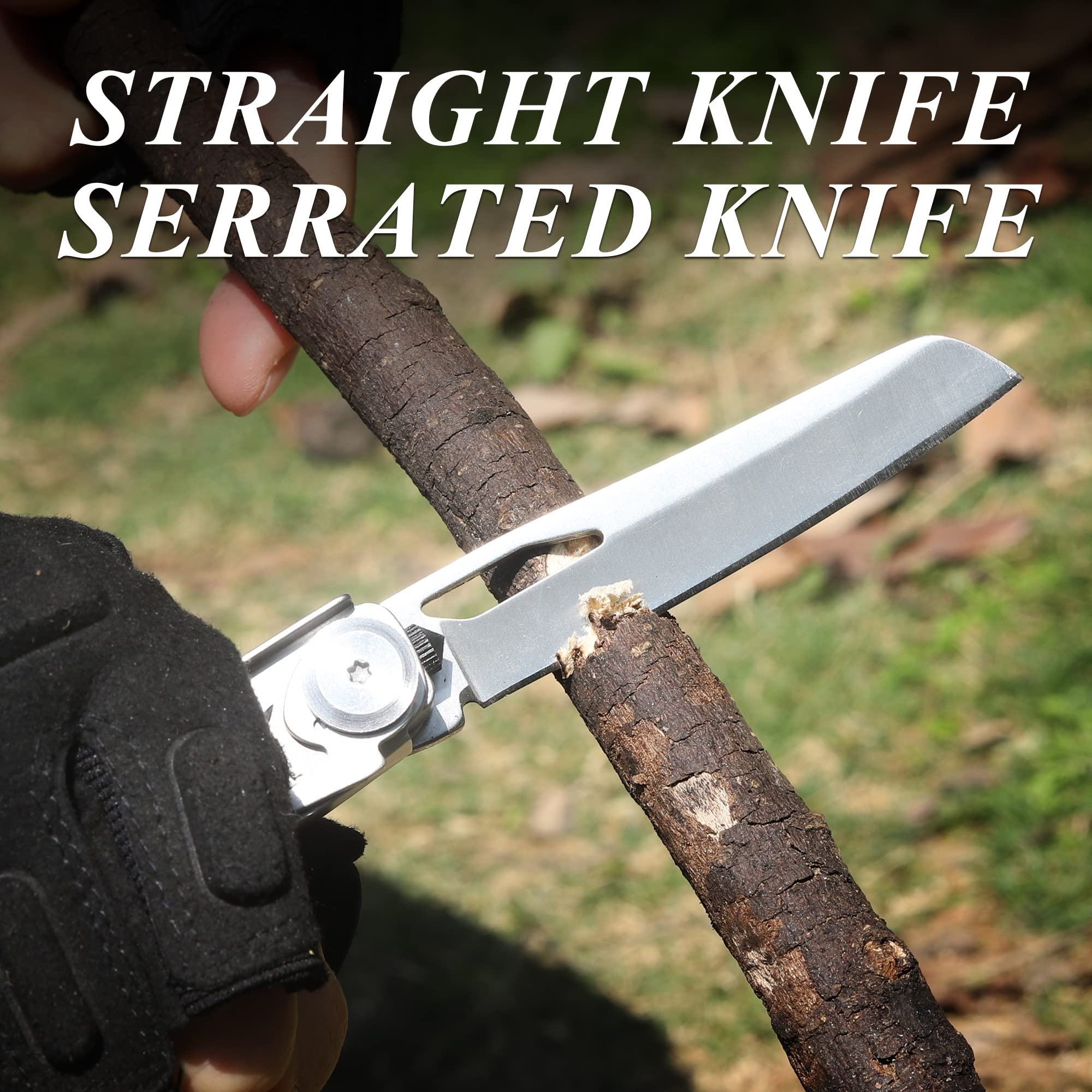 Maliben | Multitool Pocket Self-Locking Multi-Purpose Folding Knife