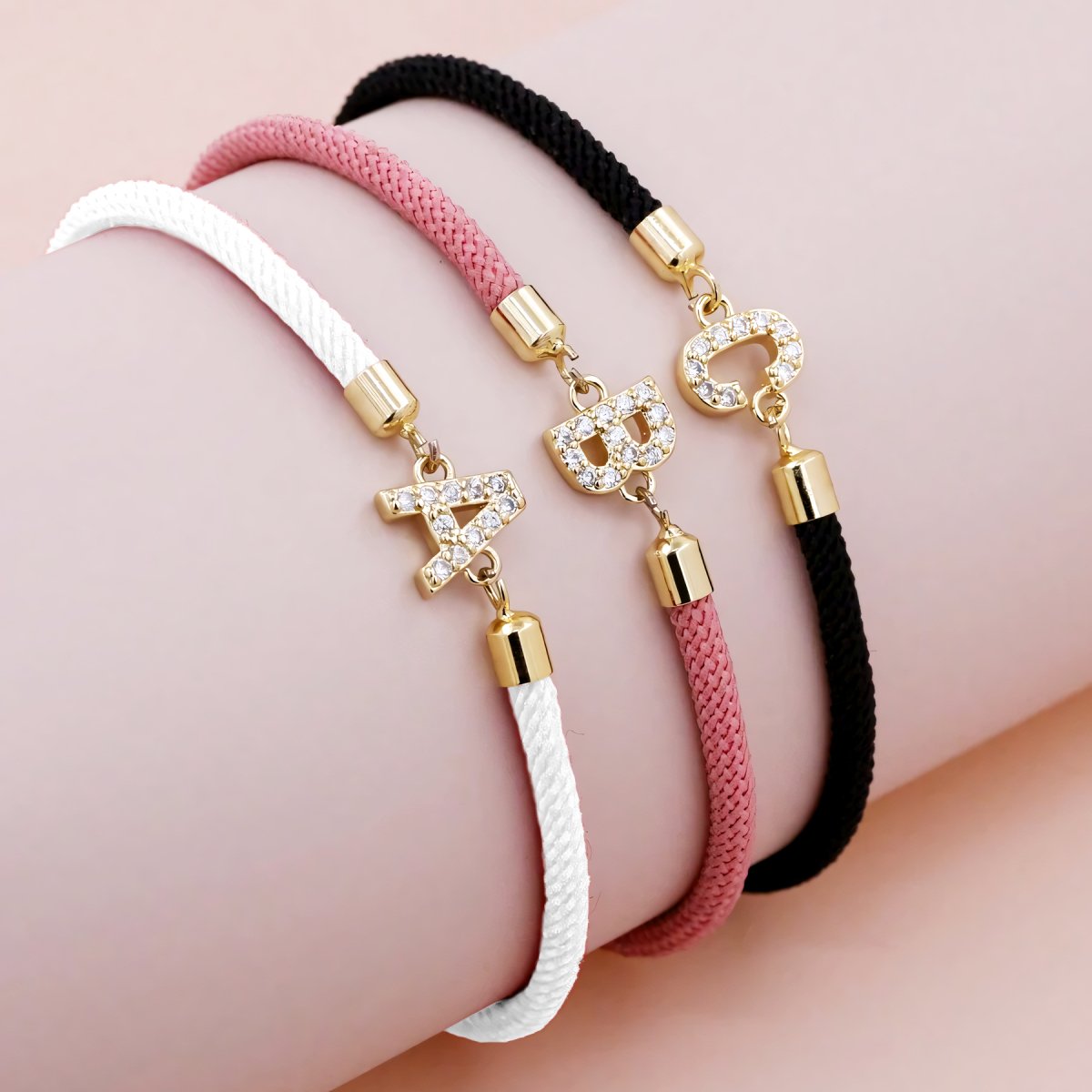 Maliben | Adjustable Letter Initial Bracelets